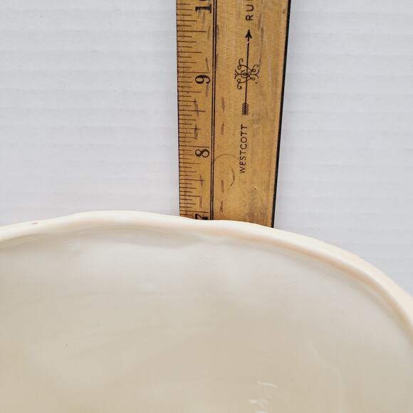 Handpainted Ceramic Smiling Pig Flowerpot Canister Vase Rosie Cheeks Texture '91 - Picture 3 of 12